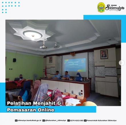 PELATIHAN MENJAHIT DAN PEMASARAN ONLINE