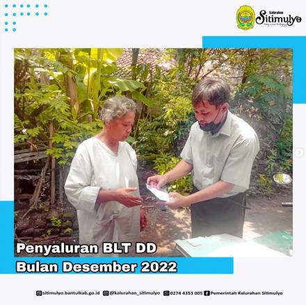 Penyaluran BLT DD Bulan Desember Tahun 2022