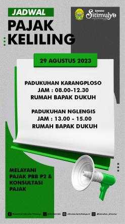 Jadwal Mobil Pajak Keliling 29 Agustus 2023